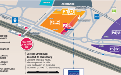 Aéroport de Strasbourg, stationnement aux parkings P4 ou P5 : infos pratiques !